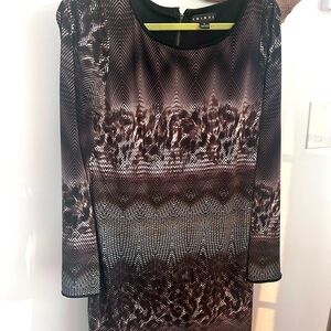 Gorgeous Tribal dress-stretch feather pattern